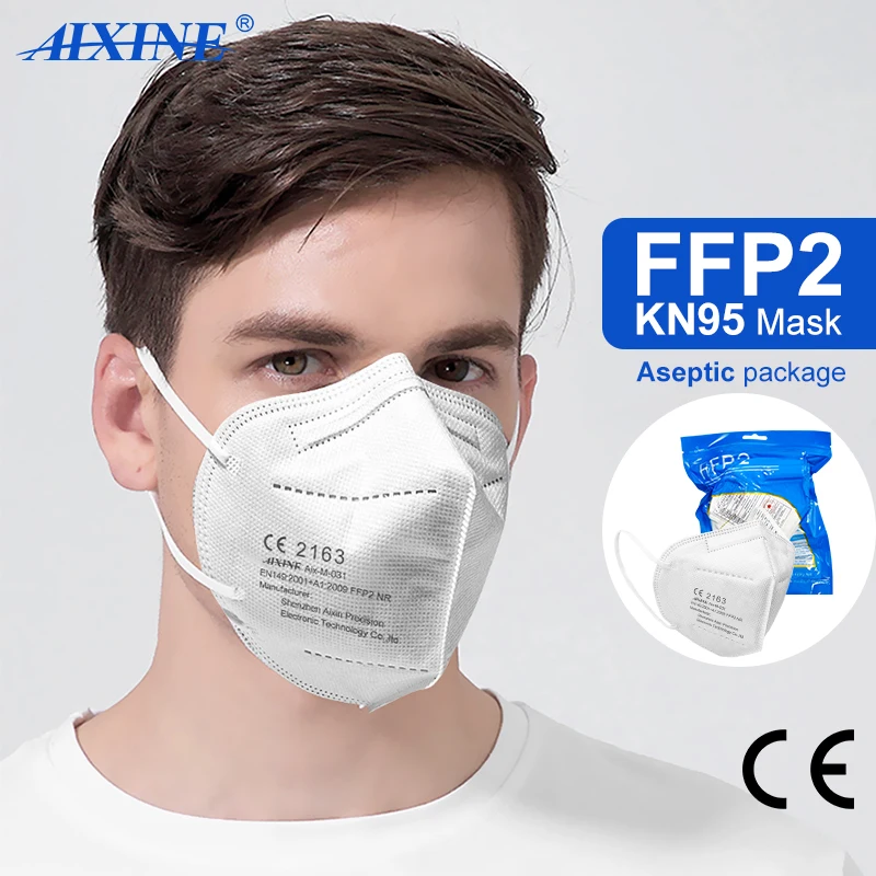 200 штук CE FFP2 маска 5 слоев KN95 Противопылевой респиратор уход за кожей лица
