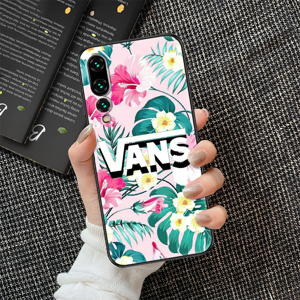 

Street Skateboard Brand vansing Phone case For Huawei P Mate P10 P20 P30 P40 10 20 Smart Z Pro Lite 2019 black soft prime luxury