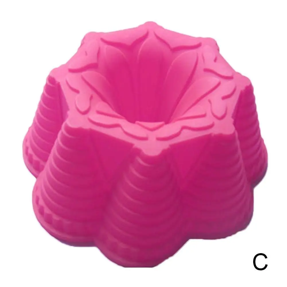 

3D Shape Random Color Silicone Pastry Cake Mold DIY Baking Dessert Mousse Cake Baking Tools Art Cake Baking Tray Tool Model