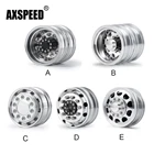 Передниезадние колесные диски AXSPEED из металлического сплава, ступицы для Tamiya 1:14, Радиоуправляемый трактор, альпинистский прицеп, обновленная деталь для грузового автомобиля