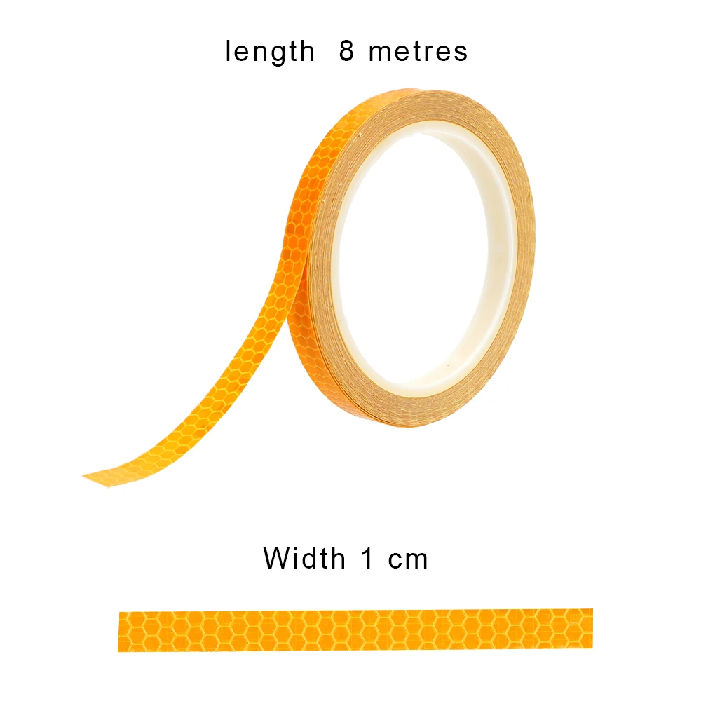 

8m Tape Bike Reflective Stickers DIY Decoration Film Creative Bicycle Warning Strip Wrap Motorcycle Car Accessories Interior