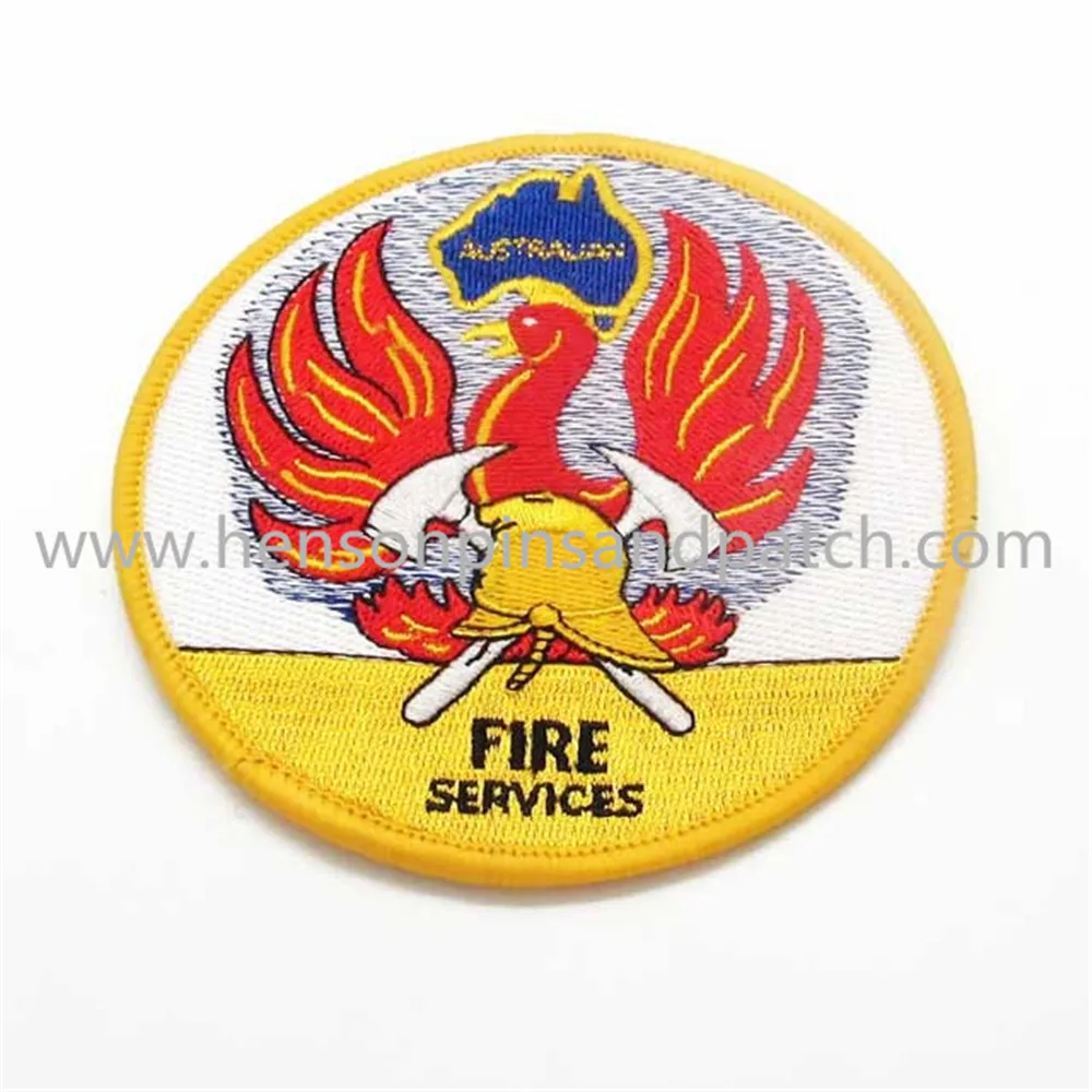 Розничная продажа и в наличии патч для вышивки утюгом форменной пожарной
