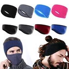 Модные мужские флисовые наушники, 1 шт., теплая повязка на голову, повязка на голову, зимний Уличный спорт, лыжи, бег, фитнес, нескользящий чехол для ушей