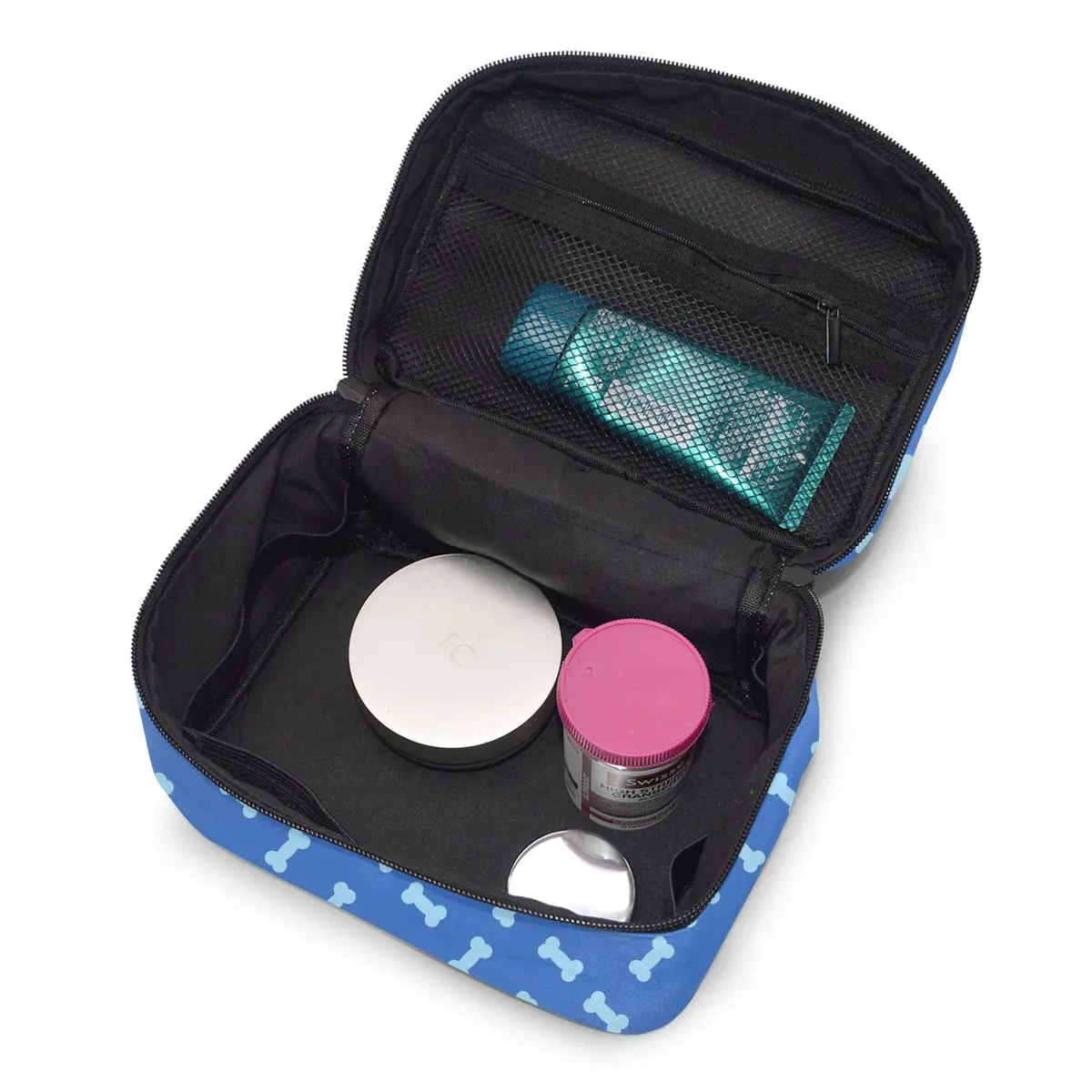 

Women's Travel Organization Beauty Cosmetic Make up Storage Lady Wash Bags Cute Bones Handbag Pouch