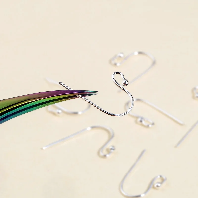 5 пар ушных крючков с шариком из стерлингового серебра 925 пробы простые модные