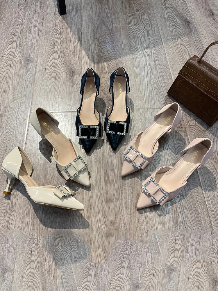 

Fine Heeled Shoes Lace-Up Sexy Pump Nude Platform Slip On Pointed Wedge Sandals Ladies 2021 Shallow Mouth Stiletto Gold Crossdre