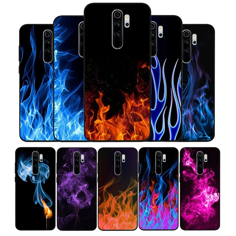Мультяшный чехол для телефона с огнем и пламенем Xiaomi Redmi note 9 8 7 6 5 4 Pro S redmi 4A 4X Plus 5A 7A