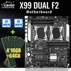 Материнские платы JINGSHA X99 с двойным процессором, Combo Xeon LGA 2011-3 с Inter Xeon 2 * E5 2620 V3 и 4*16 ГБ = 64 Гб DDR4 2400 МГц ECC REG RAM