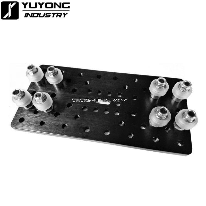 Черная анодированная алюминиевая C лучевая двойная козловая пластина в