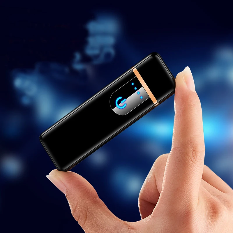 USB аккумуляторная Сенсорная Электронная Зажигалка из вольфрамового цинкового