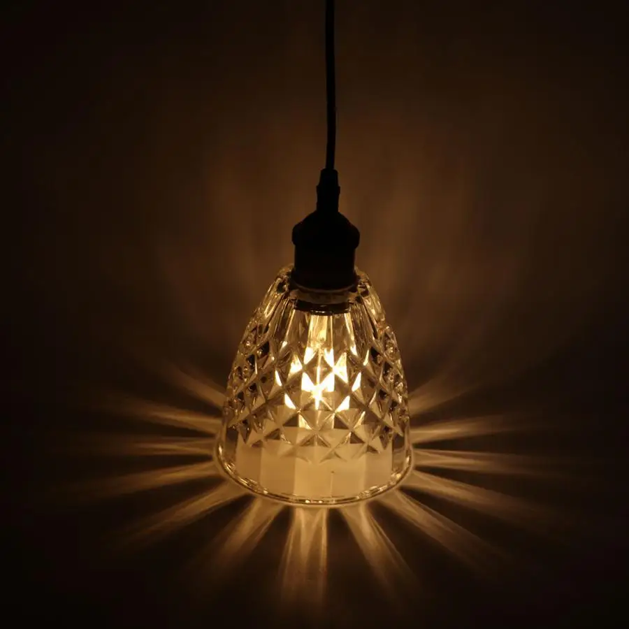 Стеклянный светодиодный подвесной светильник в современном стиле 100 240 В E27