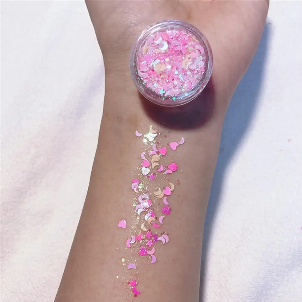 

Sequined glitter gel Face Eye Nail Eye Shadow Diamond Sequins Glitter Makeup Party Cosmetics