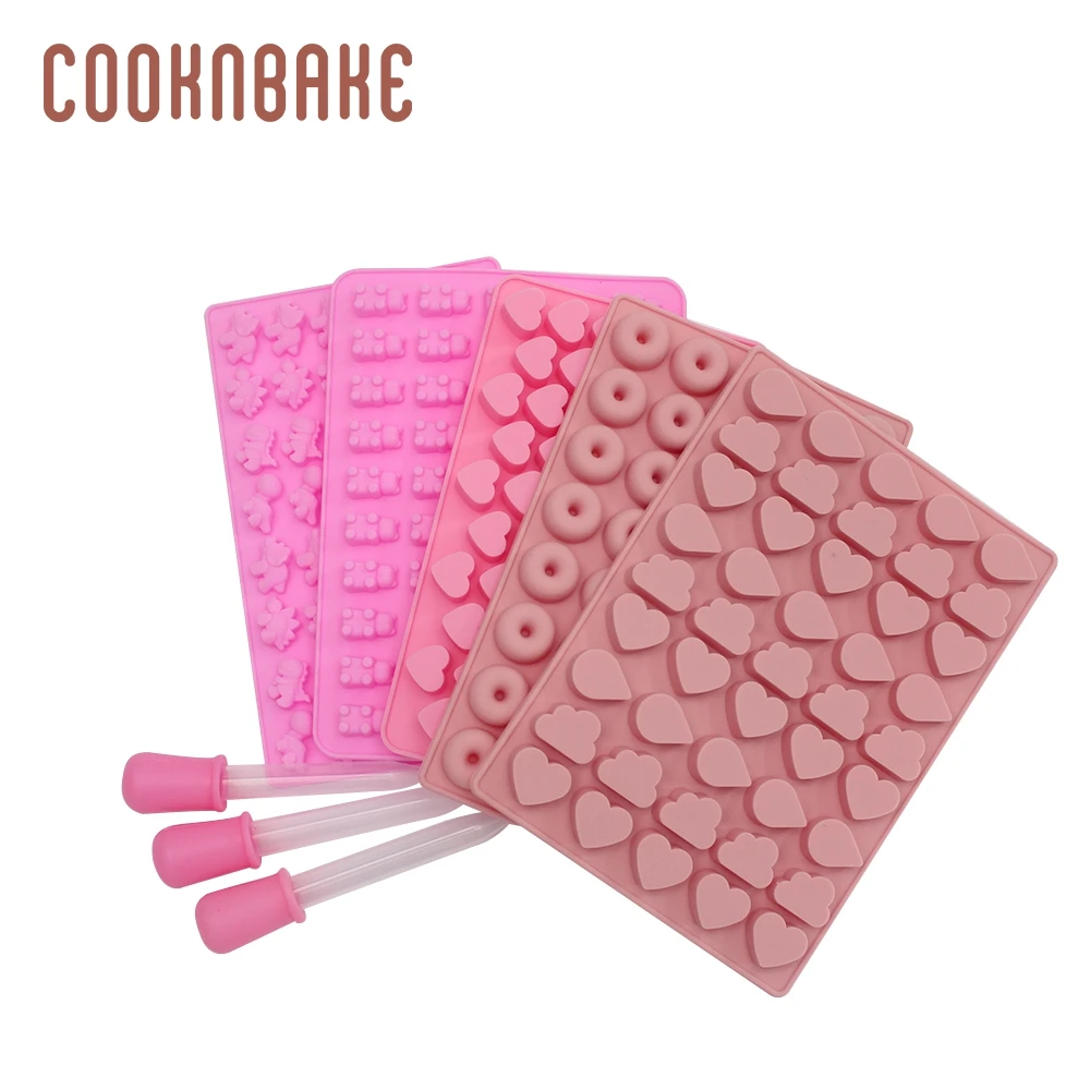 COOKNBAKE клейкая форма силиконовая Медведь для конфетного шоколада 5 шт./компл.