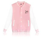 Женская бейсбольная куртка в стиле пэчворк, Повседневная Уличная одежда в японском и корейском стиле Харадзюку с принтом планеты, Осень-зима