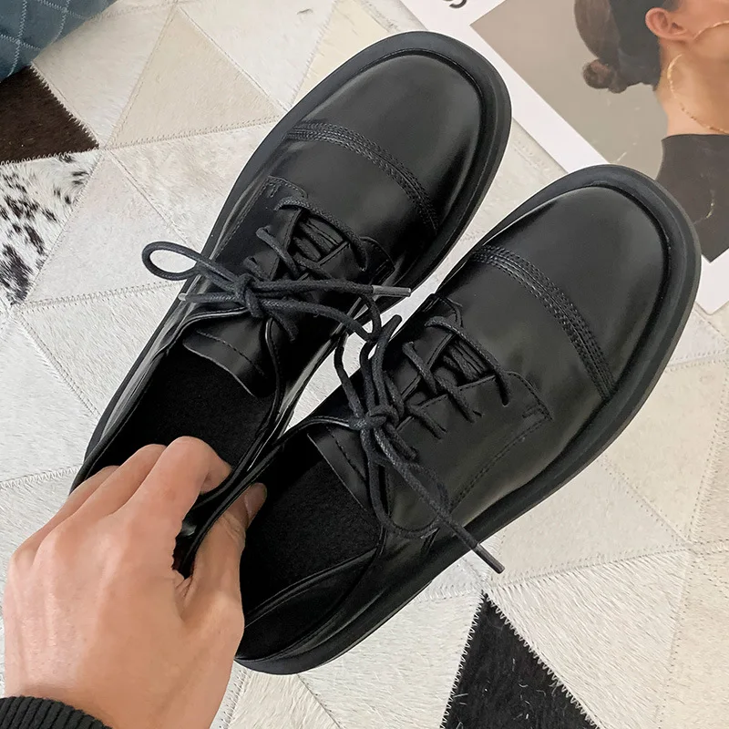 Beli Hi-Q Wanita Musim Dingin Kulit Sepatu Menambahkan Beludru Hangat Tahan Air Sepatu Bot Salju Ins Wanita Sepatu Bebas-Slip Wearable Fashion Semata Kaki