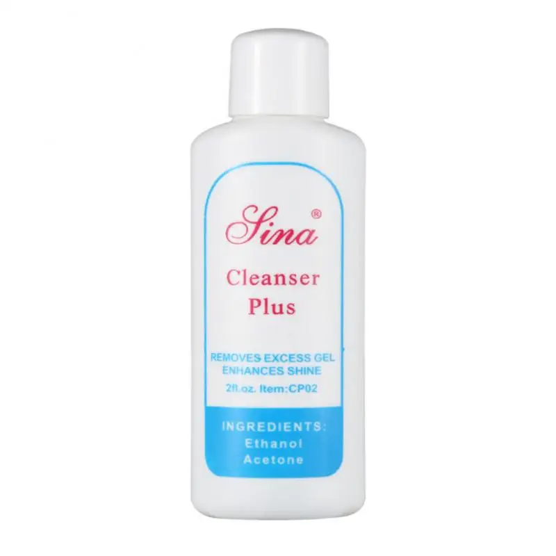 

60ml Liquid Removes Excess Gel Enhances Shine Cleanser Cleansing Gel Remover Solvent Cleaner UV Nail Art Clean Degreaser TSLM2