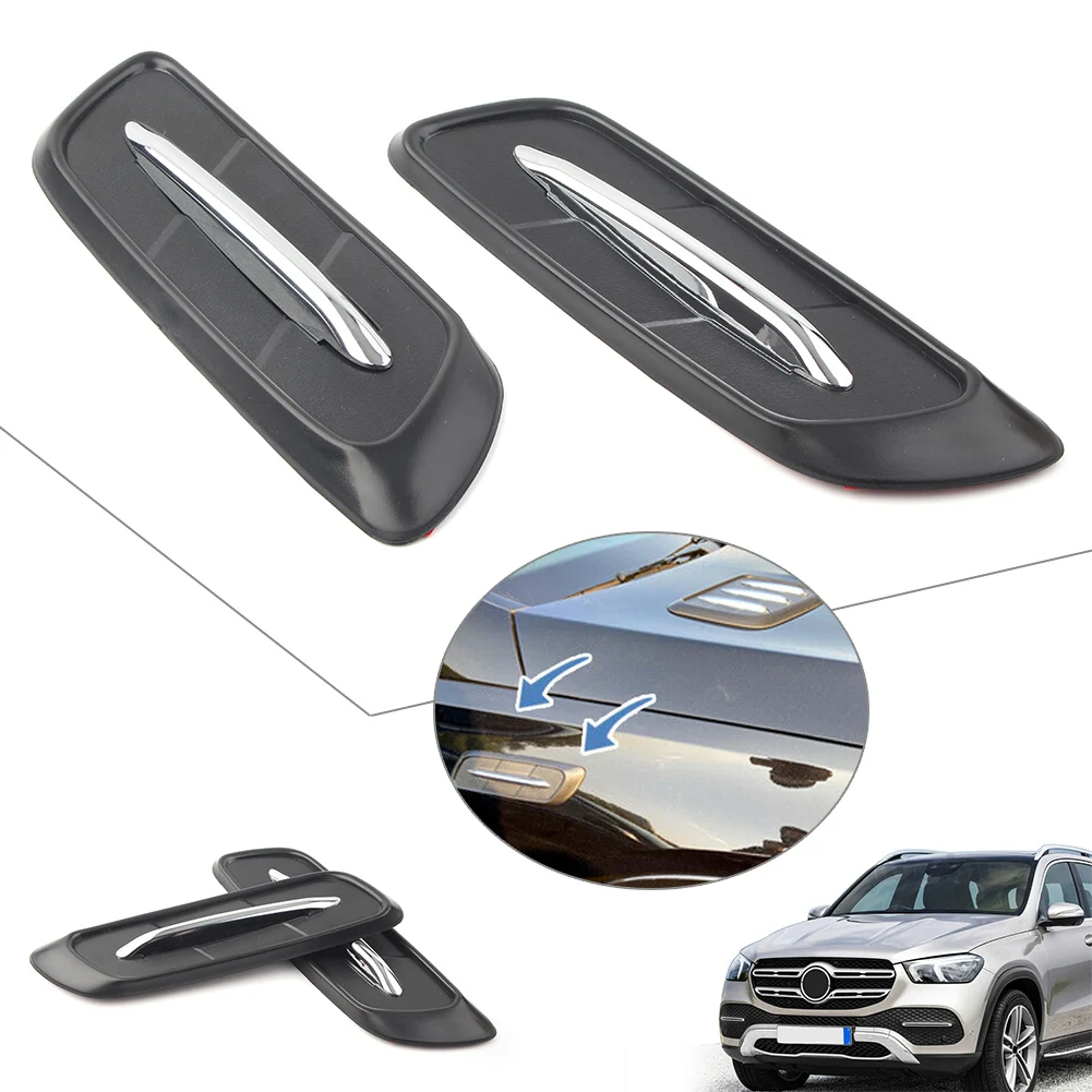 

Передняя Боковая Крышка вентиляционного отверстия автомобиля декоративная отделка подходит для Mercedes Benz GLE W167 GLE350 GLE400 GLE450 GLE500 2019 2020 черный АБС-пластик