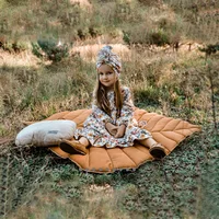 Dropshipping Creative Thickened leaf shape Baby crawling mat Children Picnic cushion carpet for indoor outdoor play