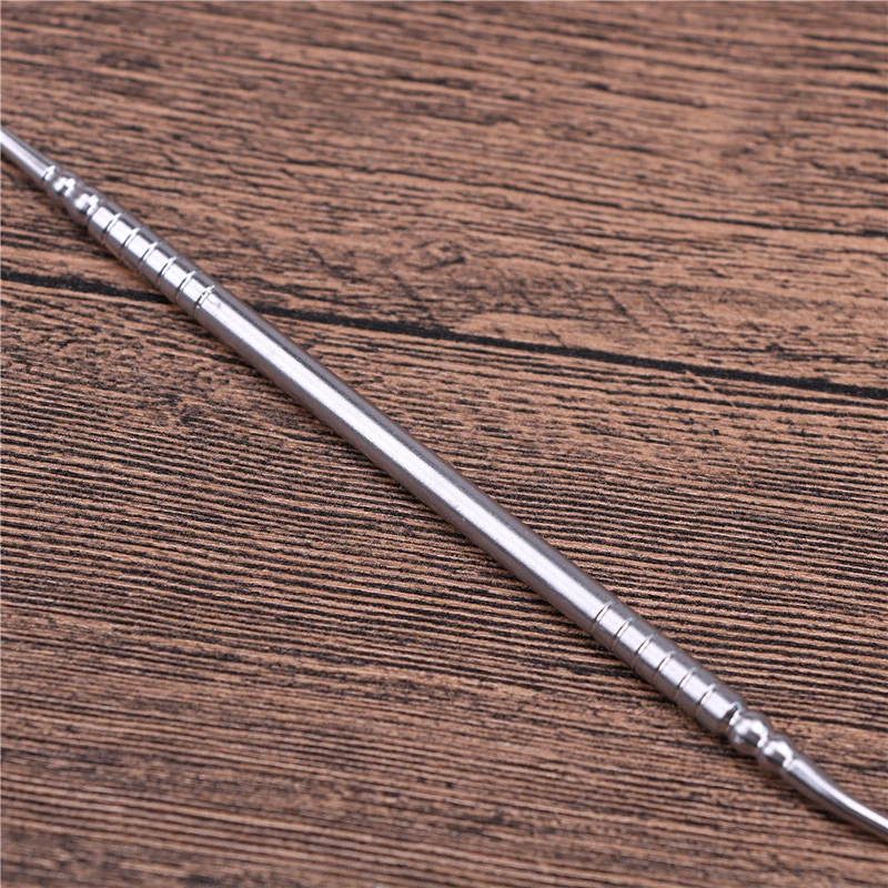 

1Pc Double Ends Stainless Dentist Teeth Clean Hygiene Explorer Probe Hook Pick Teeth cleaning Multifunctional metal hook