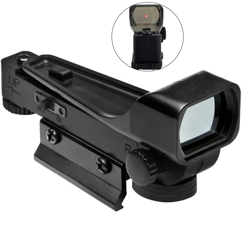 

Hot 20mm Rail Mount 1x20x30 RifleScope Tactical Optics Red Dot Sight Collimator For Wargame Hunting Military Equipment N12030