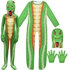 Костюм-талисман Shenlong для косплея тирано саурио Рекс Дино Хэллоуин для мальчиков девочек детский Косплей смешной костюм Fnaf Haikyuu Косплей
