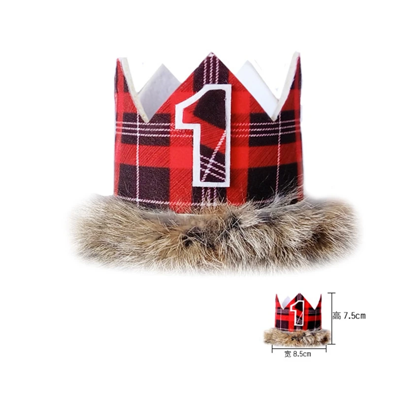 Красная сетка хлопковый флаг шляпа капкейк топпер рождество детский первый день