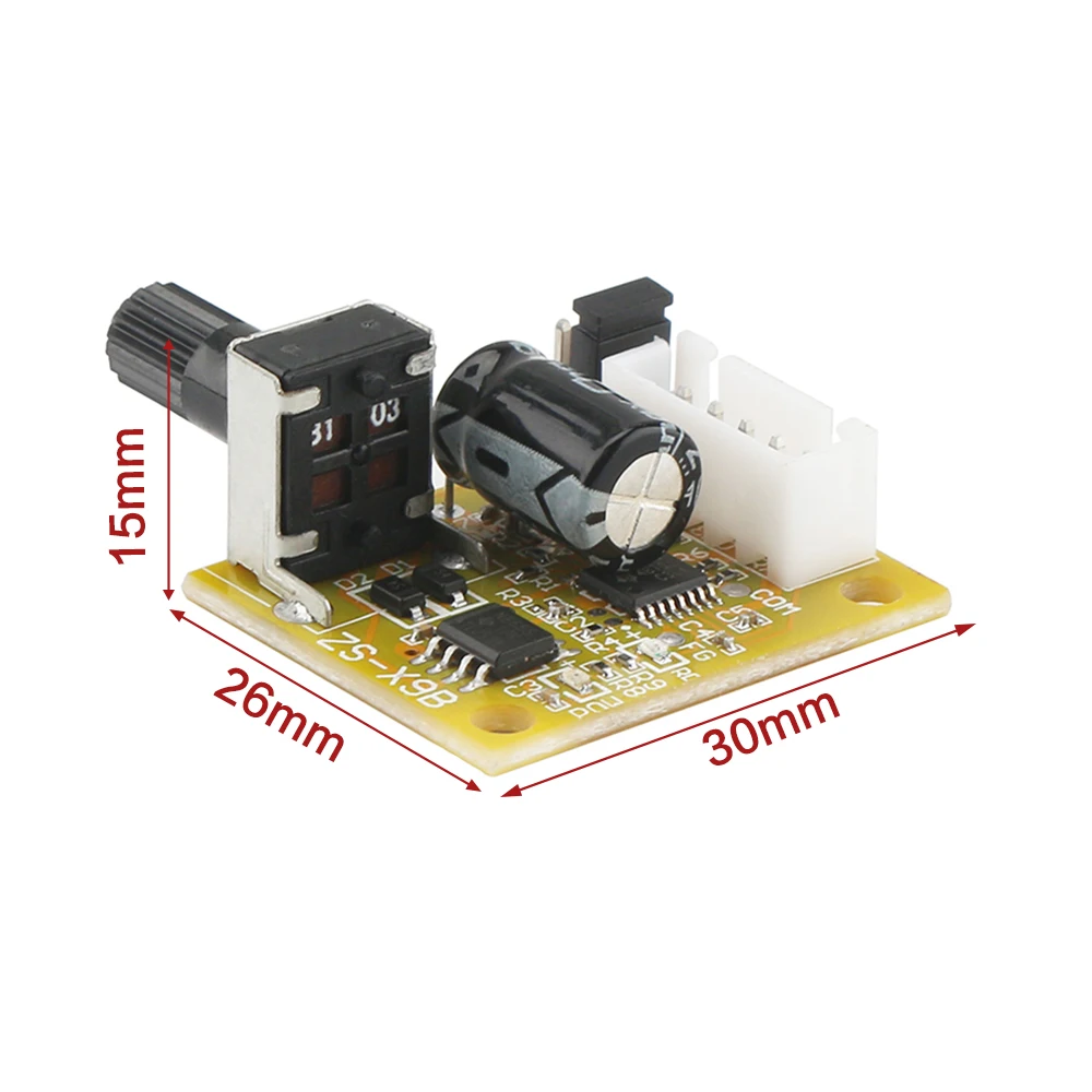 

15W DC 5-12V BLDC Three-Phase Motor Speed Controller No Hall BLDC Brushless Driver Board Module