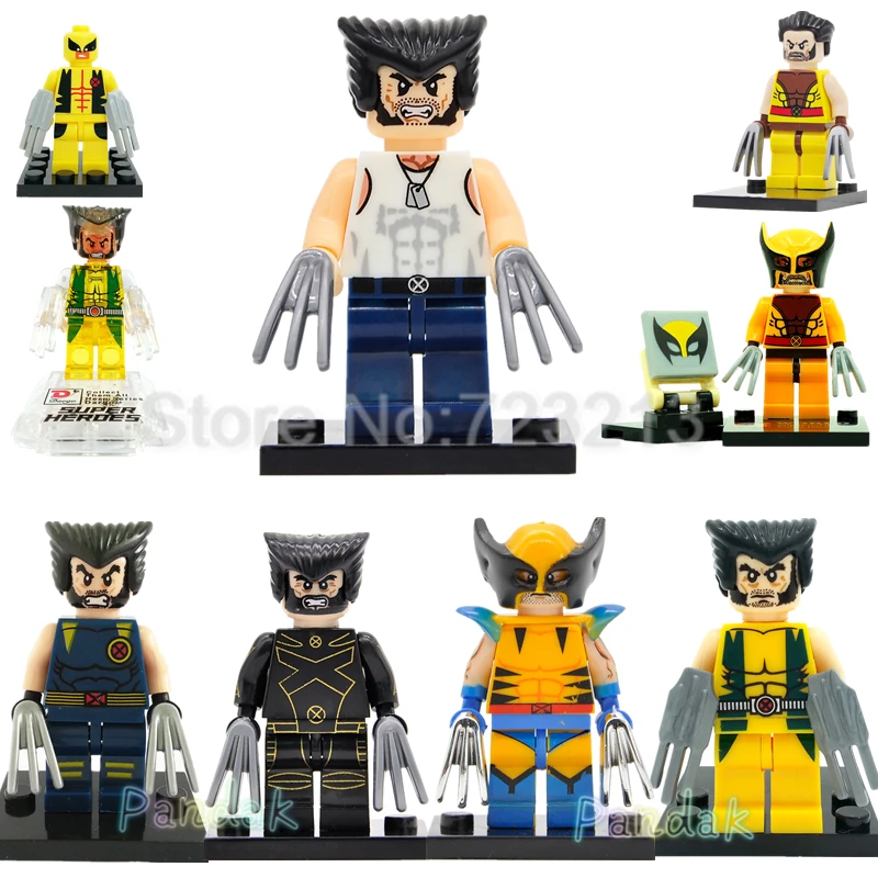 Один горячий Марвел Росомаха фигура X-men Logan Howlett супер герой строительные блоки наборы модели Кирпичи игрушки для детей