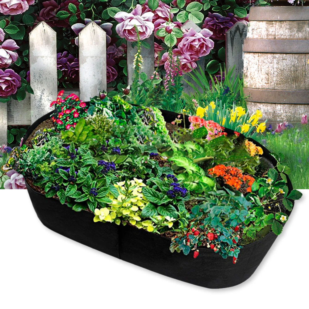

Felt Planting Bag Flowerpot Vegetable Plant Growing Bag Indoor and Outdoor Garden Seedling Pack