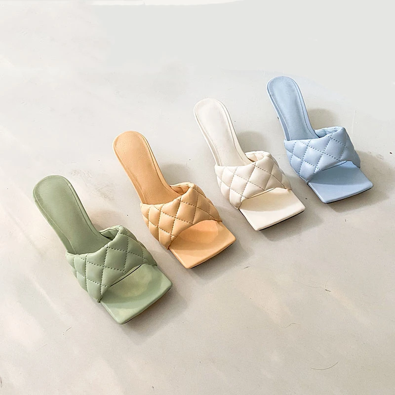 DEAT/Новинка 2020 года Сезон весна лето Босоножки из искусственной кожи с квадратным