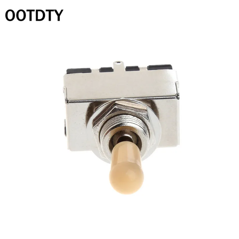 OOTDTY 3 Way закрытого типа тумблера коробка Стиль хром для Электрогитары Крем