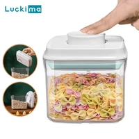 11 capacities food storage box container one button onoff sealed jar grain storage tank cansfor refrigerator kitchen keep fresh