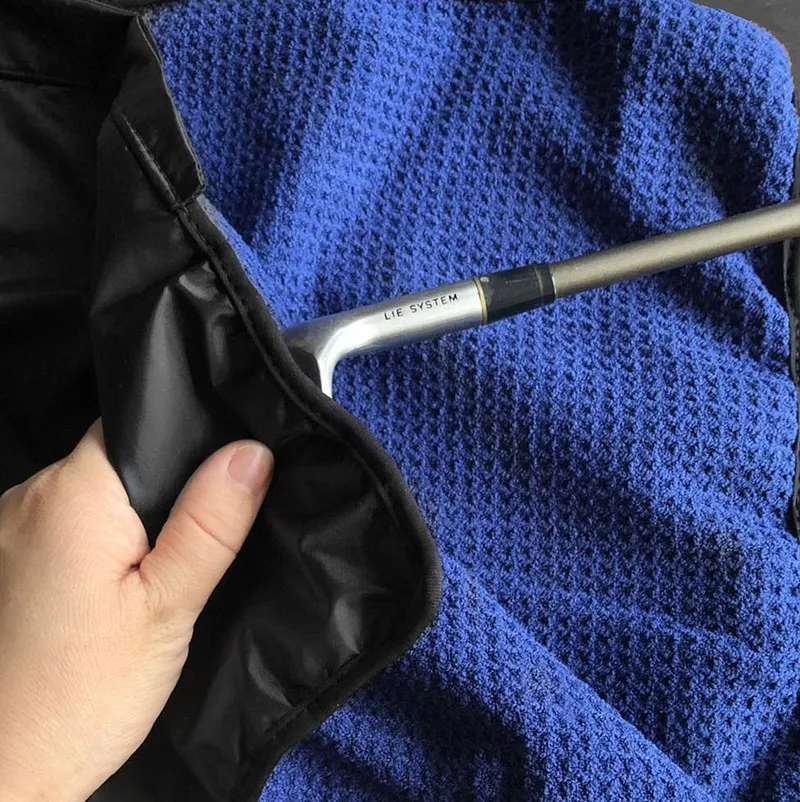 Новый дизайн водонепроницаемое полотенце для гольфа с крючком сумка дождливой