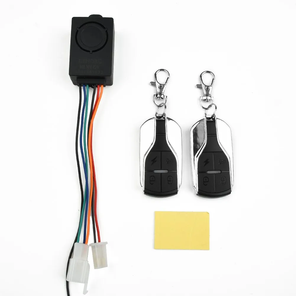 

2021New 36/48/60/72V Anti-Theft Lock Alarm Smart Induction Wireless Dual Remote Control With Lock Electric Bicycle Accessories