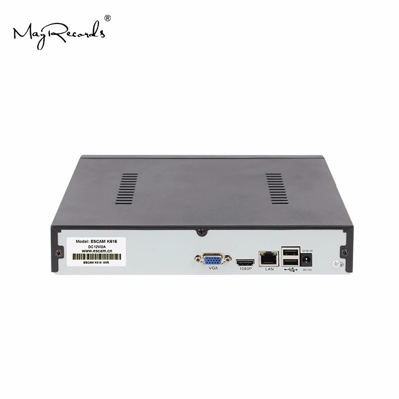 ESCAM K616 NVR HD 1080P 16CH сетевой видеорегистратор H.264 HDMI/VGA видео выход Поддержка Onvif P2P облачный сервис