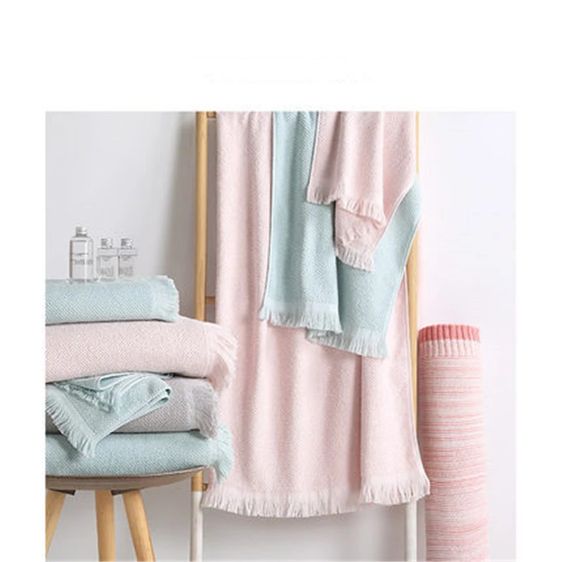 

NEW Top quality fringed jacquard bath towel, five star hotel cotton , adult men's and women's family hotel bath towel
