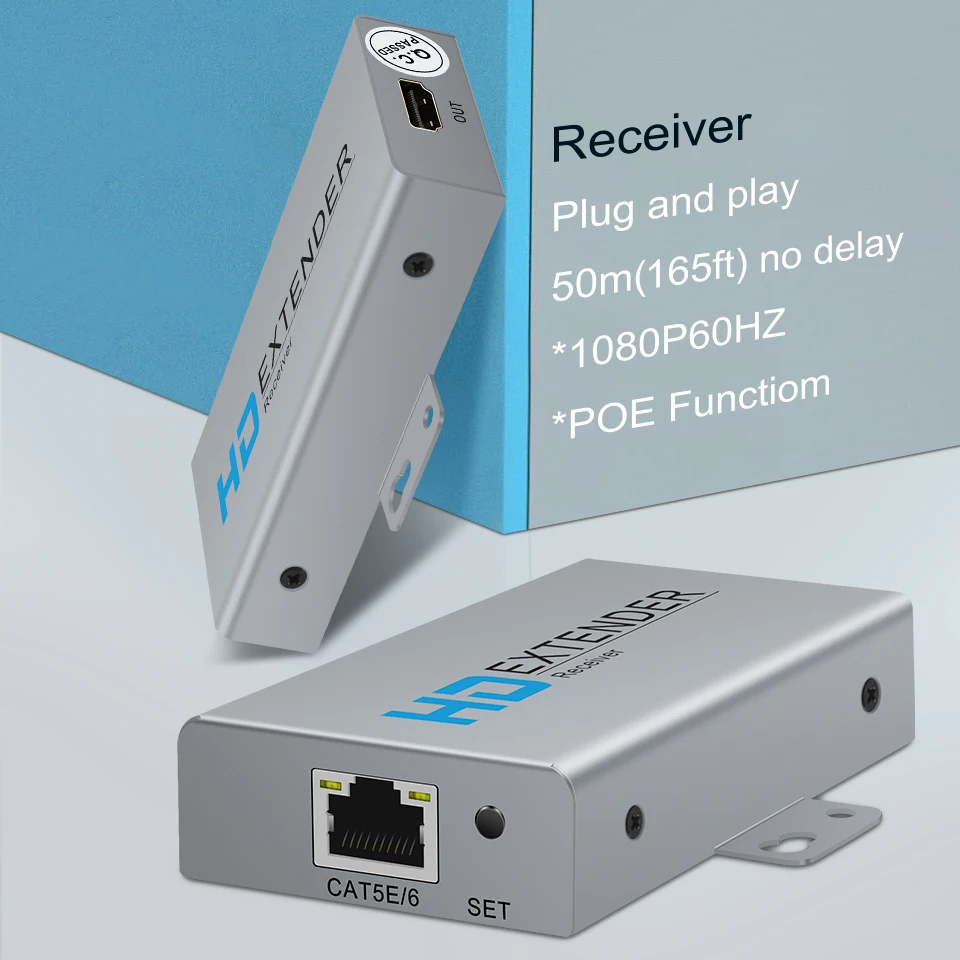 100 м футов/50 футов USB квм HDMI удлинитель CAT5E Cat6 Ethernet-кабель передатчик приемник