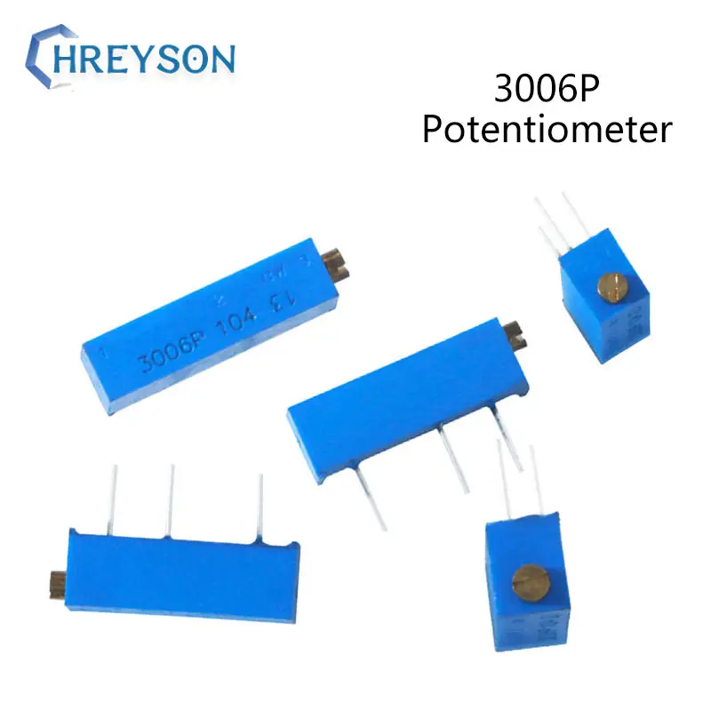 

10Pcs 3006P Trimpot Trimmer Potentiometer 100R 200R 500R 1K 2K 5K 10K 20K 50K 100K 200K 500K 1M 3006P-1-103LF 201LF 104LF 3006