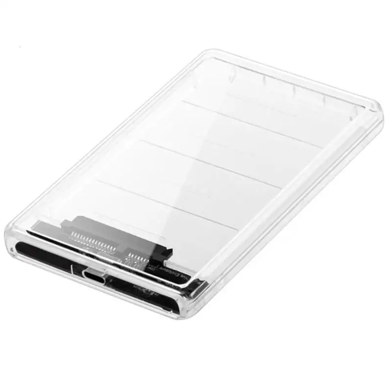 2,5 дюймов Прозрачный чехол для жесткого диска type-C на SATA USB 3,1 Gen 2 HDD SSD мобильный корпус коробка ТБ 10gbps USB3.1 чехол