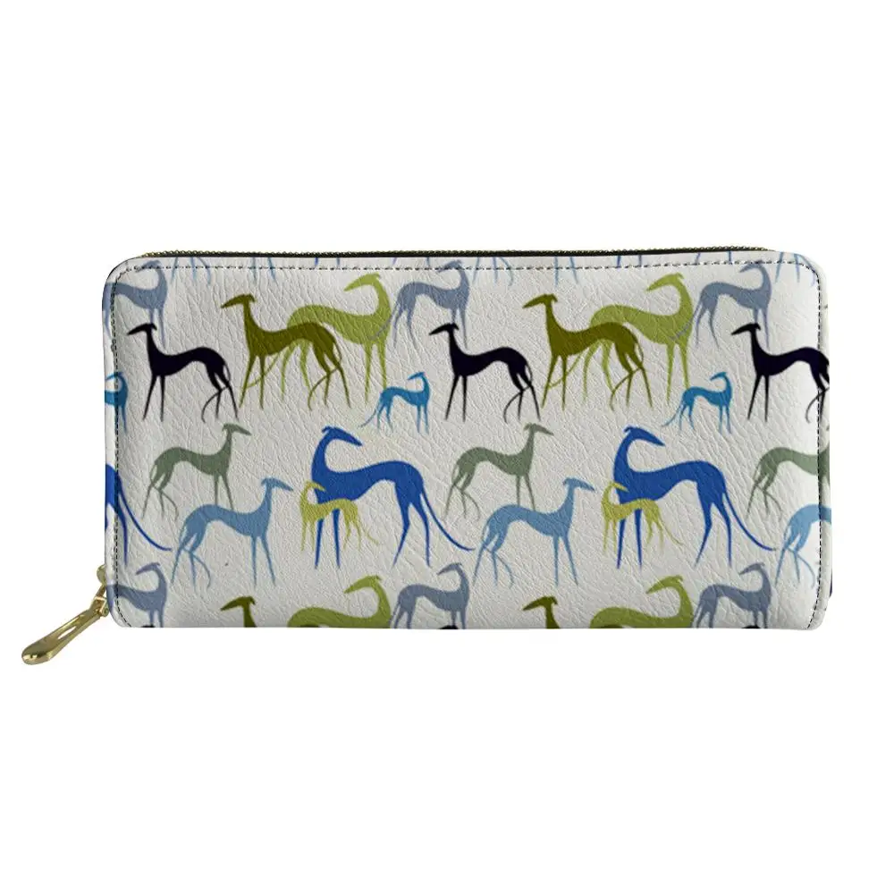 Длинный кошелек из искусственной кожи с изображением животных для женщин и