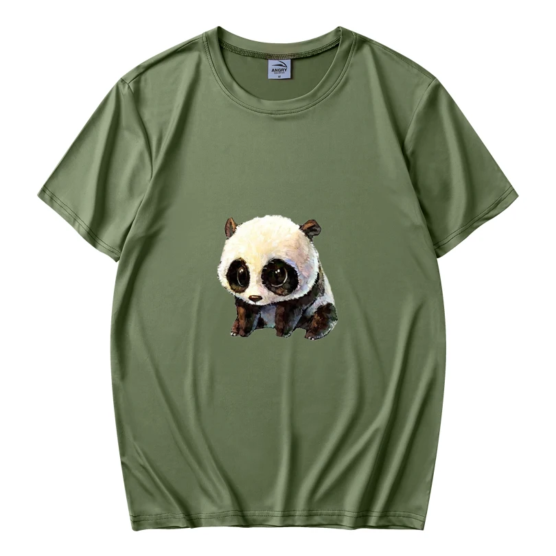

New summer fashion panda unisex T-shirt pattern printing comfortable clothing street sports T-shirt casual T-shirt