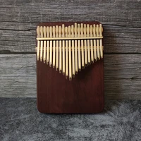 handmade purpleheart wood kalimba 21 key keyboard thumb piano musical instruments for friends gift with finger piano case