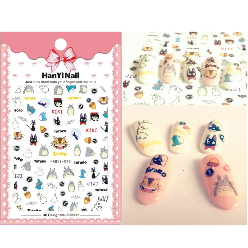 Лак для ногтей Япония стикер с рисунком из мультфильма один кусок украшения