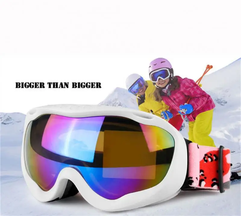 

Winter Ski Goggles Double Layer Anti Fog Spherical Adult Men's Women's Ski Glasses Dustproof Polarized Eyewear Outdoor Sport