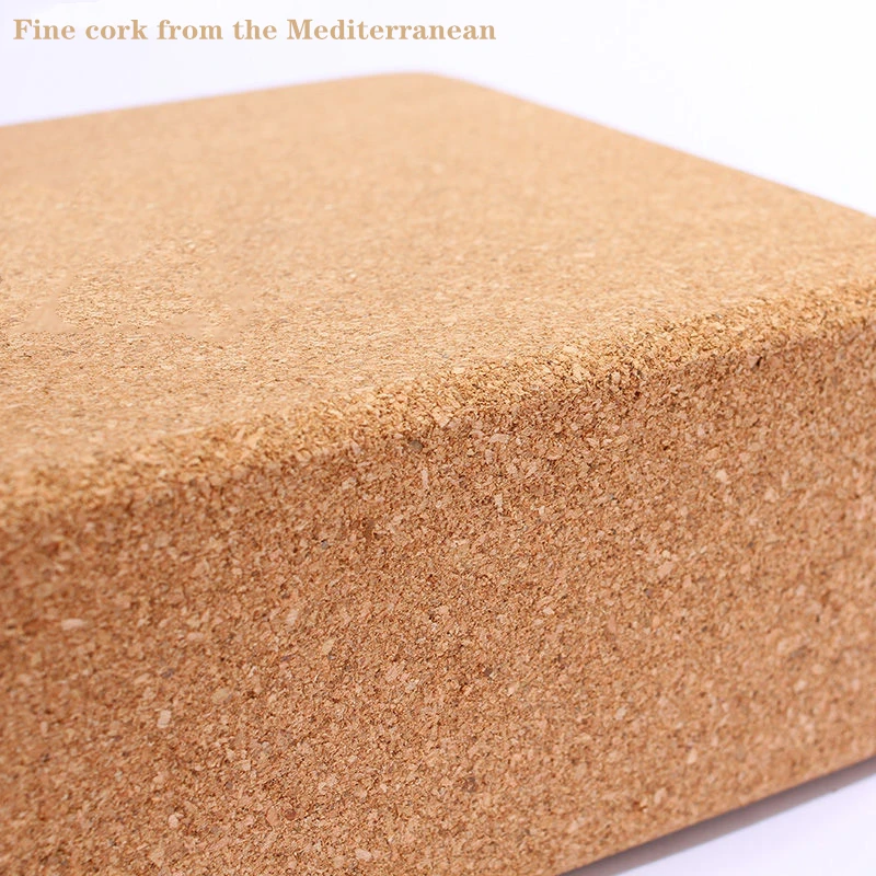 Блок для йоги из пробковой древесины кирпич мягкий блок высокой плотности