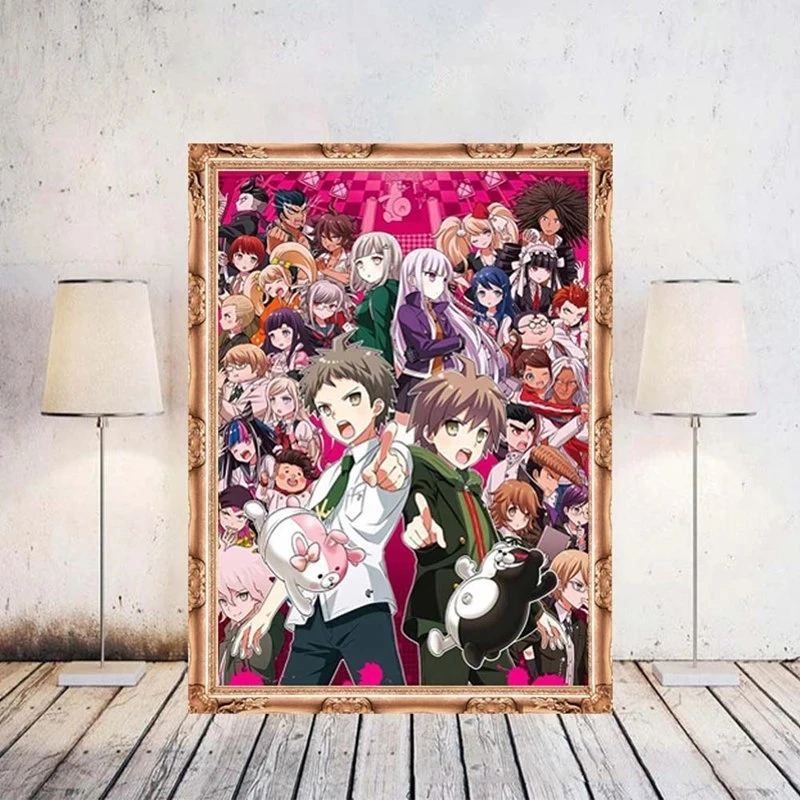 

Anime Danganronpa Trigger Happy Poster Classic Hd Print Canvas Modular Wall Art Painting Picture Home Decor Living Room Bedroom