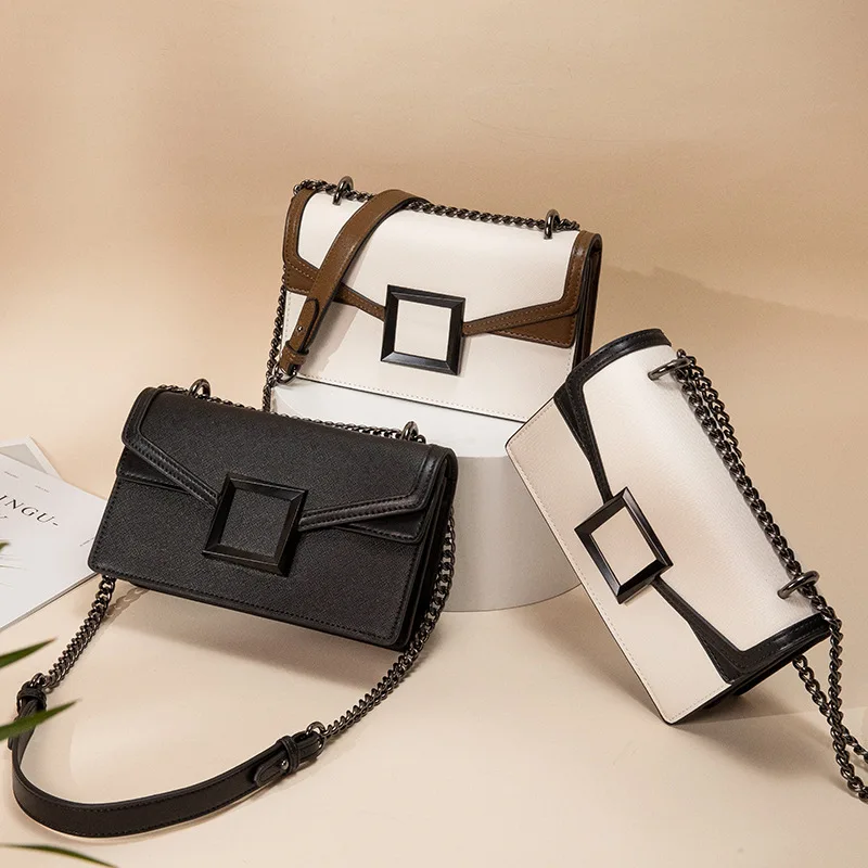 

Роскошные женские сумки через плечо Za, новинка 2022, Модный стильный кожаный мессенджер на цепочке, маленькая сумка для макияжа, сумка-шоппер