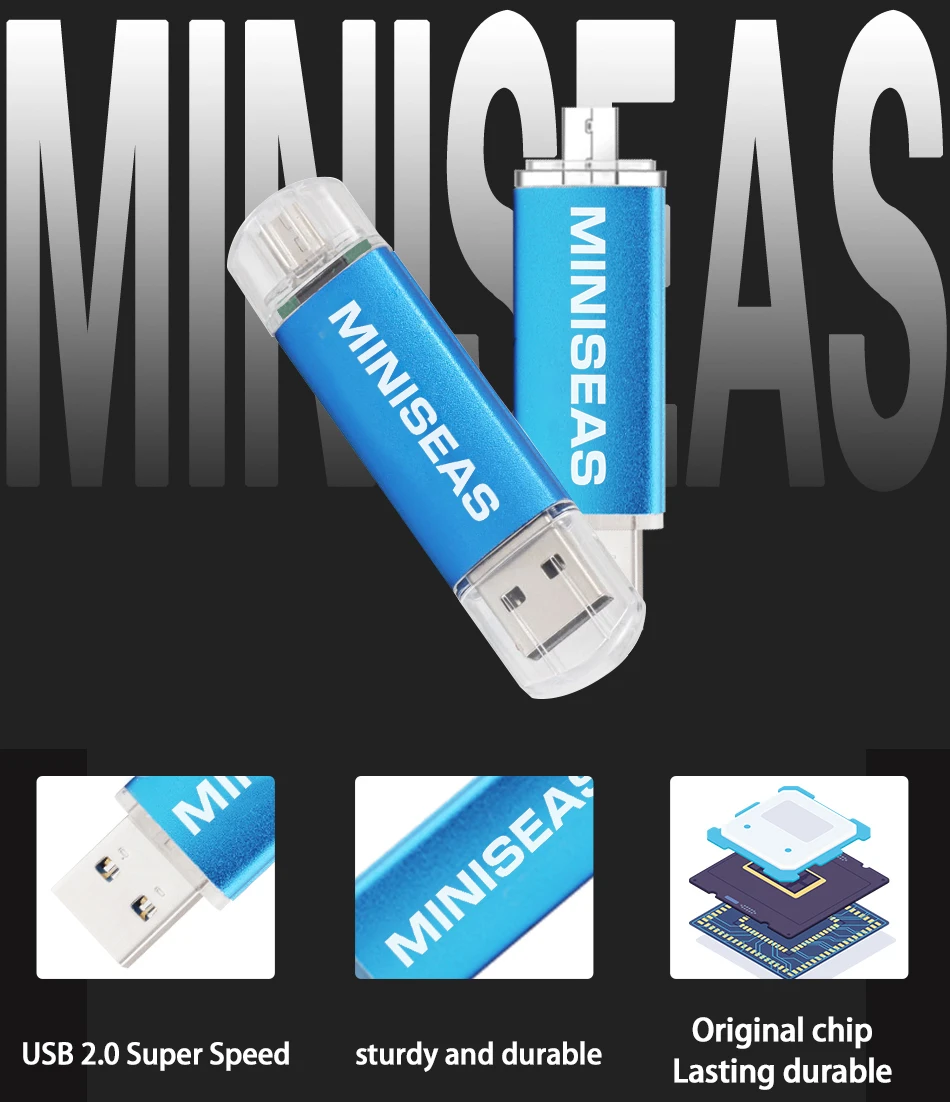 Usb флеш-накопитель металлический 9 цветов OTG телефонный накопитель 8 ГБ 4 ГБ Флешка 64 Гб 32 Гб 16 Гб карта памяти Usb флешка Miniseas