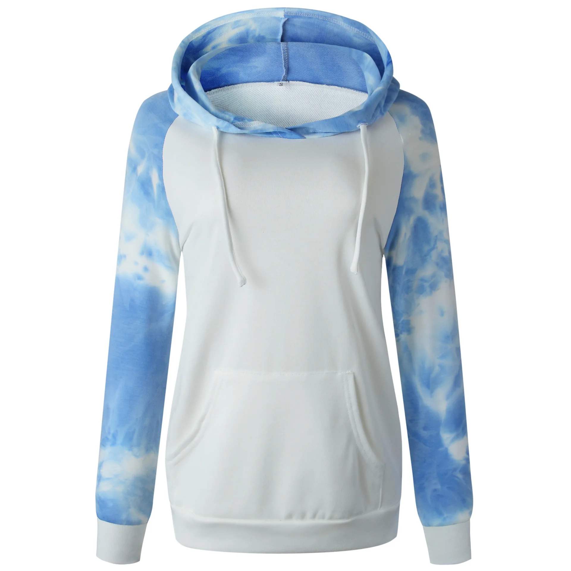 

Sweatshirt Women Tie Dye Long Sleeve Hoodies Pullover 2021 New Spring Autumn Clothing Sweatshirts Vintage Casual Streetwear Tops