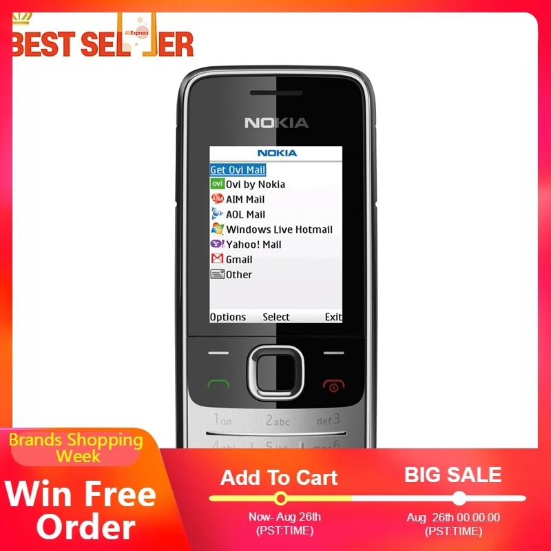 2730 оригинальный мобильный телефон Nokia дешевые телефоны разблокированный GSM WCDMA